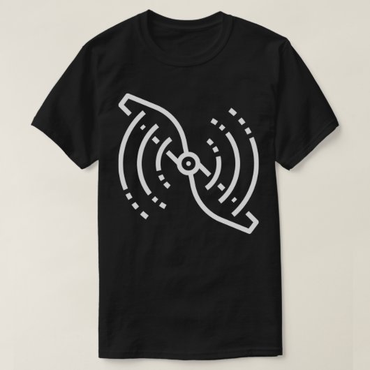 Propeller wissen propeller wit vliegtuig t-shirt (Design voorkant)