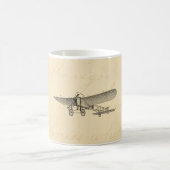  propellervliegtuig — oud propellervliegtuig koffiemok (Center)