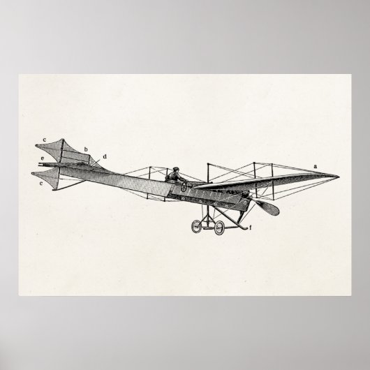 propellervliegtuig — oud propellervliegtuig poster (Voorkant)