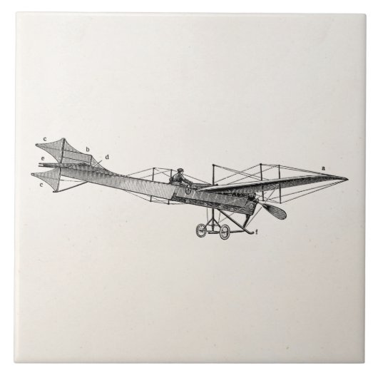 propellervliegtuig — oud propellervliegtuig tegeltje (Voorkant)