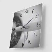 propellervliegtuig vierkante klok (Hoek)