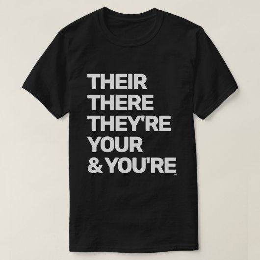 Proper Grammar T-shirt (Design voorkant)