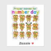 Proper Maths for Number Day Cute Sticker (Vel)
