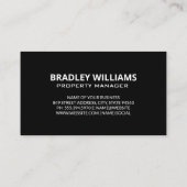 Properties Key Gold Logo | Bruin Leer Visitekaartje (Achterkant)