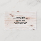 Property Construction | Wood Grain Visitekaartje (Achterkant)