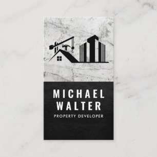 Property Developer Logo   Marmer   leer Visitekaartje