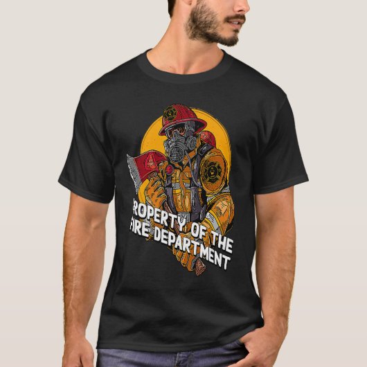 Property Fire Department Firefighter Professional  T-shirt (Voorkant)