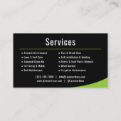 Property Maintenance Landscaping Lawn Service Visitekaartje (Achterkant)