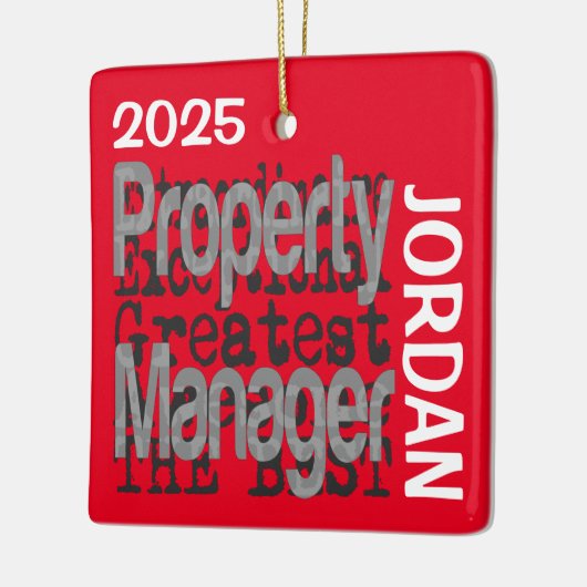 Property Manager Extraordinaire CUSTOM Keramisch Ornament (Links)