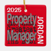 Property Manager Extraordinaire CUSTOM Keramisch Ornament (Voorkant)