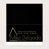 Property Manager Home Sales Broker Visitekaartje (Buitenkant ongevouwen)