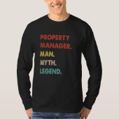 Property Manager Man Myth Legend  1 T-shirt (Voorkant)