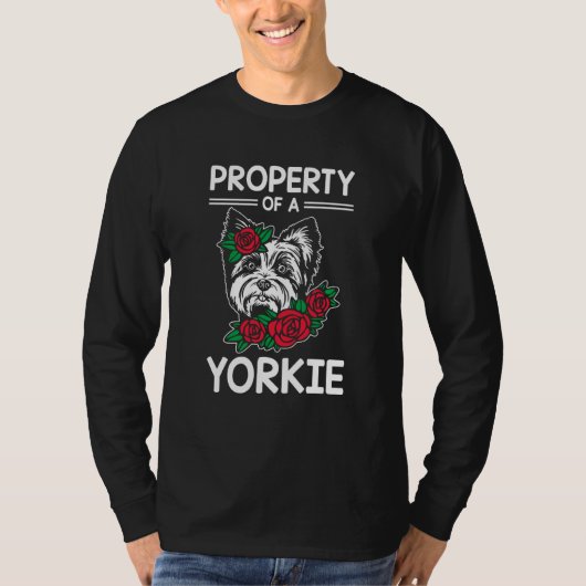 Property of a Yorkie Yorkshire Terrier Dog  3 T-shirt (Voorkant)