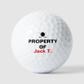 Property Of Golf Dad Fathers Day Design Golfballen (Voorkant)