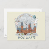 Property of Hogwarts Cartoon Graphic Briefkaart (Voorkant / Achterkant)