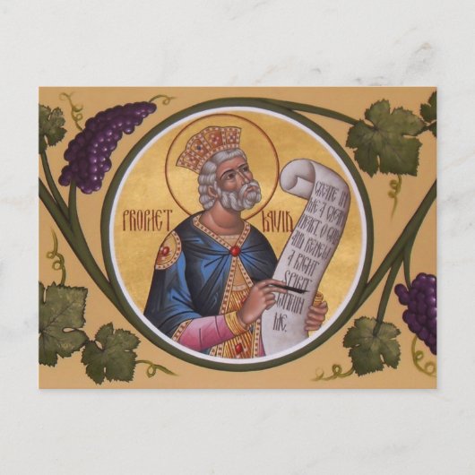 Prophet David Prayer Card Briefkaart (Voorkant)