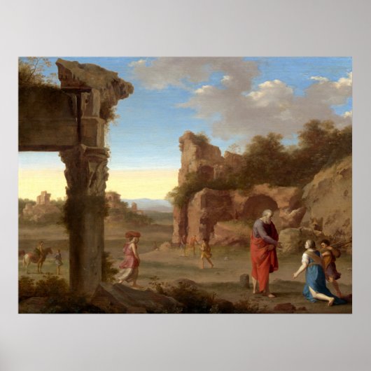 Prophet Elijah - van Poelenburch Fine Art Poster (Voorkant)