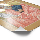 Prophet Jeremiah Icon Print Foto Afdruk (Hoek)