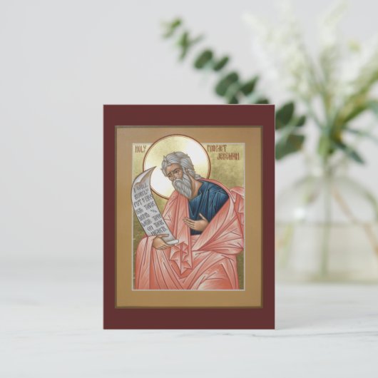 Prophet Jeremiah Prayer Card Briefkaart (Staand voorkant)