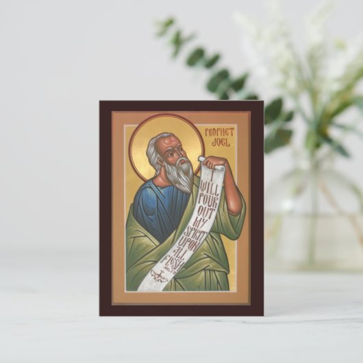 Prophet Joel Prayer Card Briefkaart (Staand voorkant)