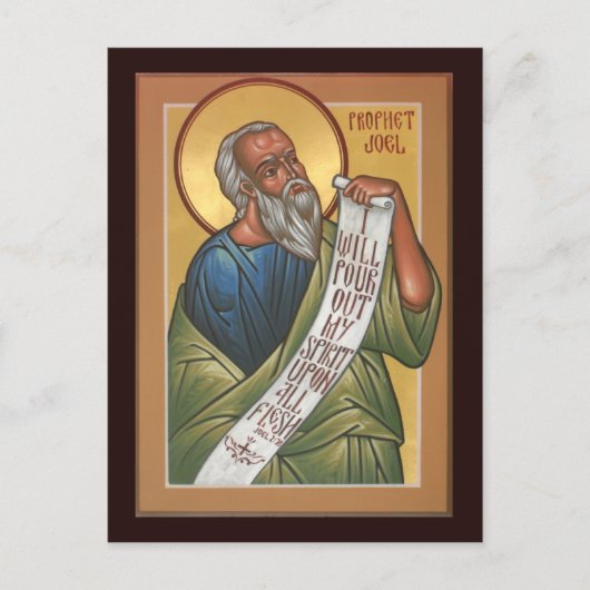 Prophet Joel Prayer Card Briefkaart (Voorkant)