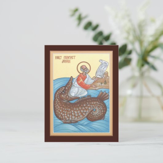 Prophet Jonah Prayer Card Briefkaart (Staand voorkant)