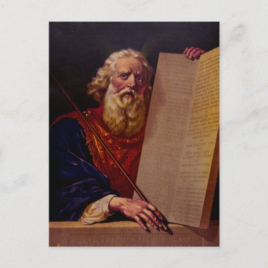 Prophet Moses on Mount Sinai – High-Fidelity Epic  Briefkaart (Voorkant)