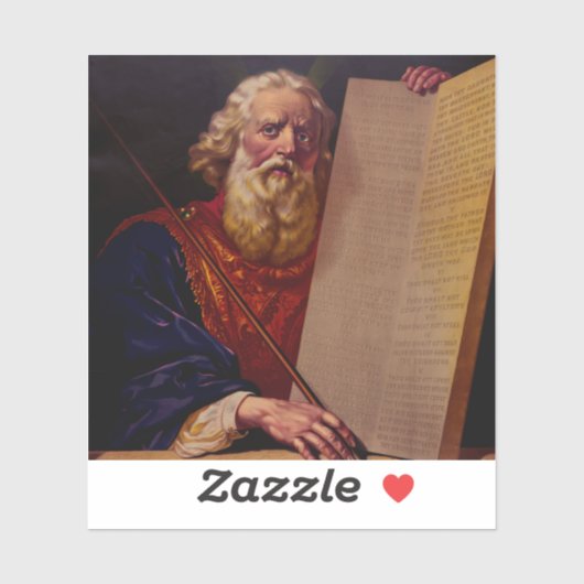 Prophet Moses on Mount Sinai – High-Fidelity Epic  Sticker (Vel)