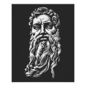 prophet Moses, portrait Perfect Poster (Voorkant)