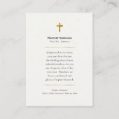 Prophet Shemaiah Orthodox Christian Prayer Card Plaatskaartje (Achterkant)