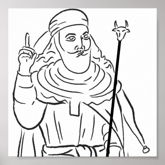 Prophet Zarathustra Poster (Voorkant)