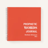 Prophetic Words Personalized Prayer Journal Notitieboek (Voorkant)