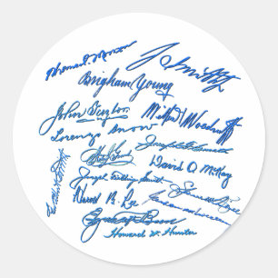 Prophets-autografieken Ronde Sticker