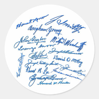 Prophets-autografieken Ronde Sticker