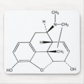 Propofol Molecule Mousepad Muismat (Voorkant)
