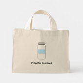 Propofol Powered – Grappige anesthesioloog humor Mini Tote Bag (Achterkant)