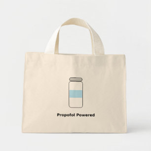 Propofol Powered – Grappige anesthesioloog humor Mini Tote Bag
