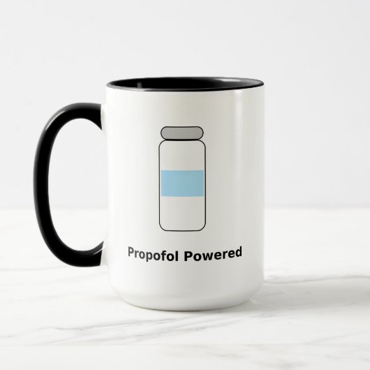 Propofol Powered – Grappige anesthesioloog humor Mok (Links)