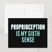 Proprioception is My 6th Sense Funny OT Briefkaart (Voorkant / Achterkant)