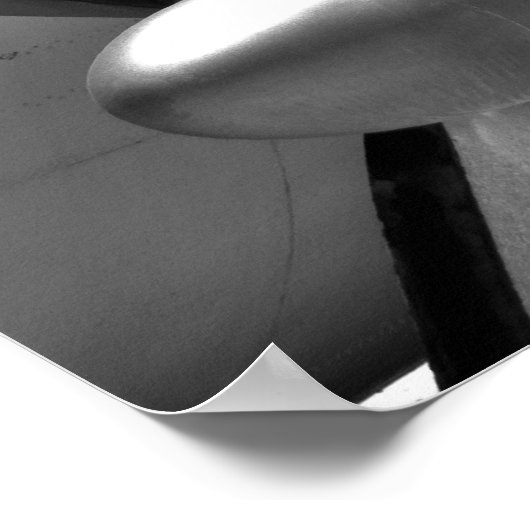 Props en mails in zwart-wit poster (Hoek)