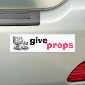 Props geven bumpersticker (Op auto)
