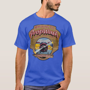 PropWash Brewing Co Hydravion Radiaal Rood DHC2 Be T-shirt