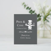 Pros en bakken van voedsel briefkaart (Staand voorkant)