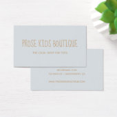 Prose Boutique Visitekaartje voor uw lokale winkel (Bureau)