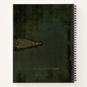 Prose & Poetry Debossed Moss Velvet Look Journal Notitieboek (Achterkant)