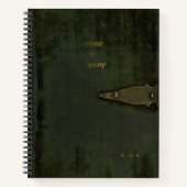 Prose & Poetry Debossed Moss Velvet Look Journal Notitieboek (Voorkant)