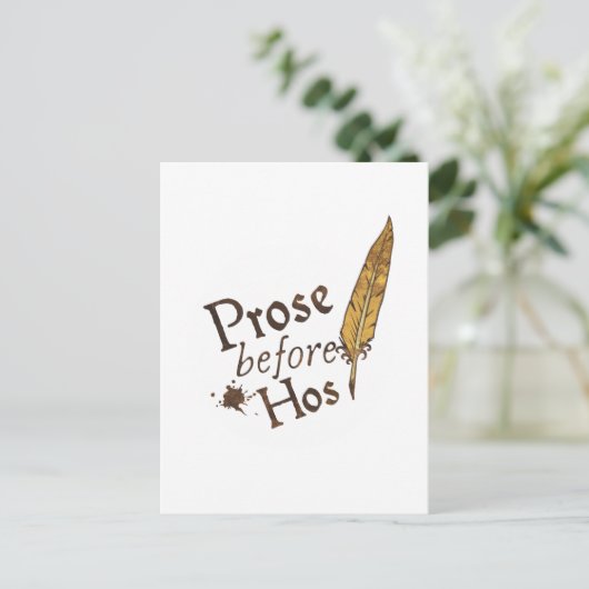 Prose voor Hos Briefkaart (Staand voorkant)