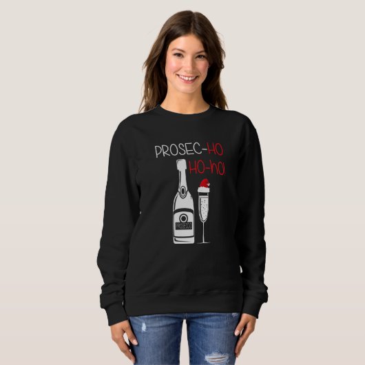 Prosec Ho Ho Prosecco kerstwijn Trui (Voorkant volledig)