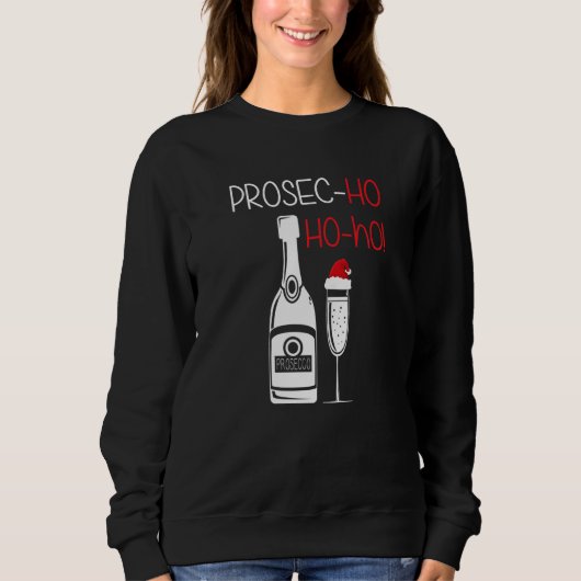 Prosec Ho Ho Prosecco kerstwijn Trui (Voorkant)
