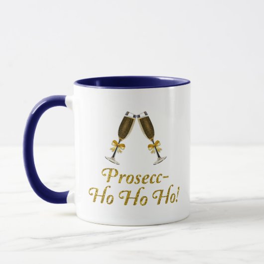 Prosecc-Ho Ho Ho! Funny Prosecco kerstparty Mok (Links)